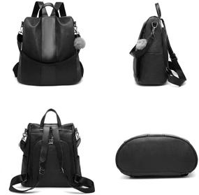 img 3 attached to 🎒 YOUNNE Waterproof Backpack Designer - Anti-Theft Women's Handbags & Wallets