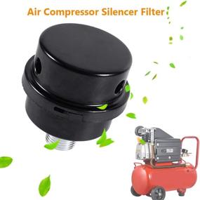 img 3 attached to 🔇 Silent Air Compressor Filter: Oil-Less Intake, Noise Muffler, G1/2 Thread Connector