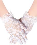 🧤 sumind girls elegant white lace gloves: perfect for tea parties, weddings, pageants, and formal events logo