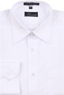 👔 basilio men's clothing: bas white 165 34 convertible solid dress shirt logo