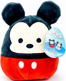 img 1 attached to 🐭 Disney Squishmallow 8 Inch Mickey Mouse Plush Toy Pillow by Kelly Toys - Super Soft Stuffed Pillow Toy