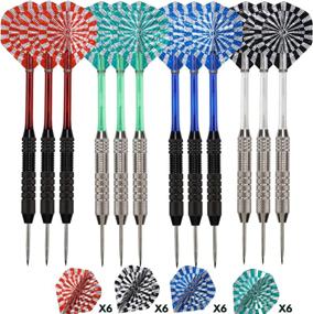 img 3 attached to 🎯 Professional Steel Tip Darts Set by Shot Taker Co. – 12 PC Brass Barrels, 12 PC Aluminum Shafts, 16 PC Standard Shape Flights + Bonus Dart Tool & Carry Bottle – Est. 2017