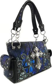 img 2 attached to 👜 Women's Handbags & Wallets: Justin West Camouflage Rhinestone Crossbody Bags