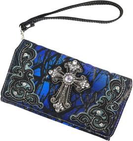 img 1 attached to 👜 Women's Handbags & Wallets: Justin West Camouflage Rhinestone Crossbody Bags