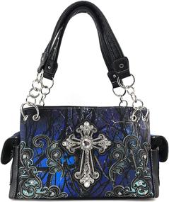 img 3 attached to 👜 Women's Handbags & Wallets: Justin West Camouflage Rhinestone Crossbody Bags