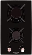 🔥 high-performance 30cm built-in domino gas cooktop by noxton, 2 sealed burners gas stove top with black glass cooker hob, includes lpg kit & ffd plug, compatible with 110v~240v power supply logo