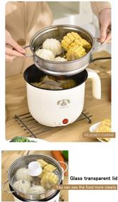 img 3 attached to 🍲 Wxvimi Electric Noodle Pot 1.8L – Rapid Cooker for Noodles, Dumplings, Soup, Porridge & More!