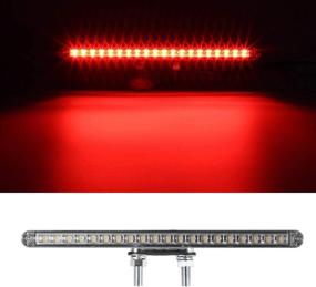 img 2 attached to 🚛 Partsam 12-inch Clear Lens Red/Amber LED Combo Dual Face Truck Semi Trailer Light Bars: Waterproof, Double Studs, Sealed Trailer Pedestal Lights