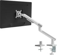 🖥️ wali single monitor mount: fully adjustable vesa bracket for up to 32 inch displays, 22lbs weight capacity, white логотип