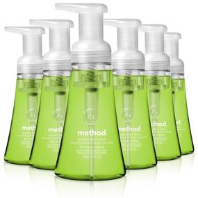 img 4 attached to Method Foaming Hand Soap, Green Tea + Aloe, 10 oz, 6 pack: Gentle Cleansing with a Refreshing Scent