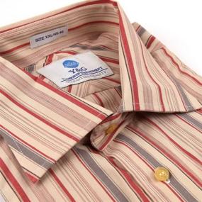 img 3 attached to FC1049 XL Stripes Husband Presents Cotton Men's Clothing in Shirts