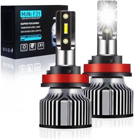 img 4 attached to 🔆 COEO H11/H9/H8 LED Headlight Bulbs - 400% Brighter, 6000K White, 48W 10,000LM (2 Pack)