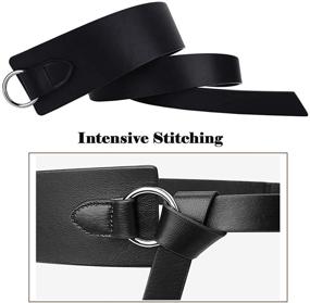 img 1 attached to Womens Leather Dress Belts Women Women's Accessories for Belts