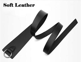 img 2 attached to Womens Leather Dress Belts Women Women's Accessories for Belts