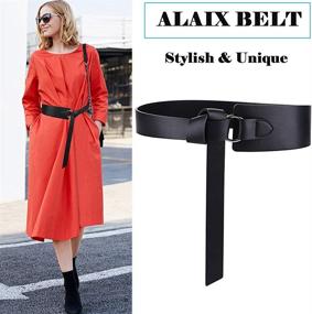 img 3 attached to Womens Leather Dress Belts Women Women's Accessories for Belts