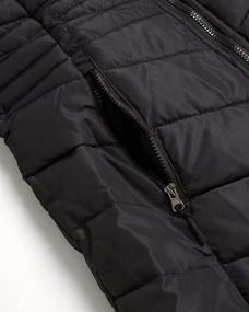 img 2 attached to 🧥 Stay Warm and Stylish with Reebok Women's Stadium Length Reversible Faux-Fur Lined Quilted Bubble Puffer Parka Jacket