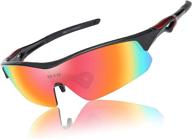 🕶️ duco men's sports cycling sunglasses: 5 interchangeable lenses for running, golf, fishing, hiking, baseball логотип