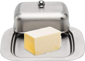 img 4 attached to 🧈 Modern and Functional Stainless Steel Butter Dish by ZEENEEK