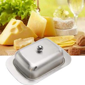 img 3 attached to 🧈 Modern and Functional Stainless Steel Butter Dish by ZEENEEK