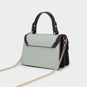 img 2 attached to Crossbody Color Block Designer Handbags Shoulder Women's Handbags & Wallets for Crossbody Bags