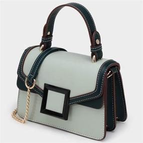 img 3 attached to Crossbody Color Block Designer Handbags Shoulder Women's Handbags & Wallets for Crossbody Bags