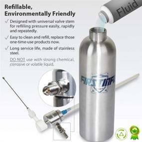img 3 attached to FIRSTINFO Stainless Steel Refillable Fluid Oil Pressure Sprayer Can with Dual Purpose Nozzle – Jet Straight Stream & Mist Spraying Kit
