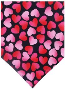 img 3 attached to Adorable Reversible Valentine's Day Dog Bandanas - 2 Pack by KZHAREEN, Fun Triangle Bibs Scarf Accessories for Dogs Cats Pets