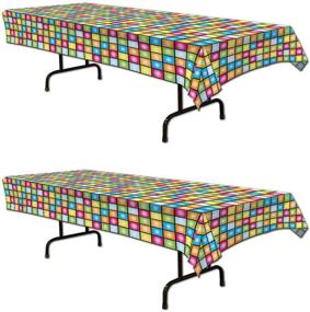 img 2 attached to Beistle S57923AZ2 Disco Tablecover Многоцветный