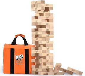 img 4 attached to Authentic Heavy-Duty 🏢 Precision Crafted Hardwood Jenga