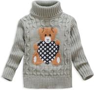 vifuur turtleneck sweater girls christmas boys' clothing : sweaters logo