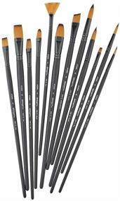 img 2 attached to KINGART 206 12 Paint Brush Black