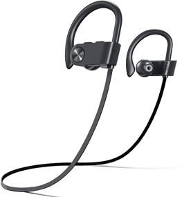 img 4 attached to 🎧 Беспроводные наушники Fitniv U8I Bluetooth: Водонепроницаемые наушники с шумоподавлением для фитнеса и тренажерного зала с 10-часовым временем проигрывания