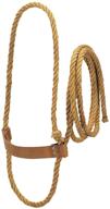 🐮 weaver leather sisal cow rope halter with harness leather noseband in tan - optimal for livestock логотип