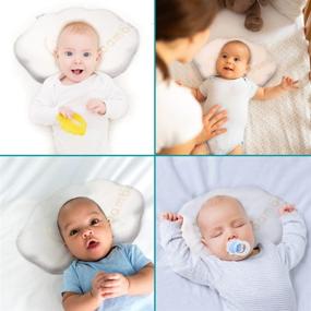 img 3 attached to Baby Works - Head Shaping Pillow for Newborns with Flat Head, Ergonomic Memory Foam, Head Support for Babies - 0 Months+