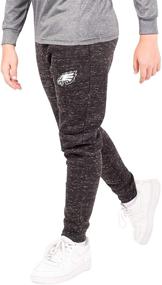 img 2 attached to 🏈 Unleash Your Game with Ultra Game Boys' NFL Black Snow Fleece Jogger Sweatpants