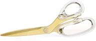 russell hazel gold acrylic scissor sewing logo