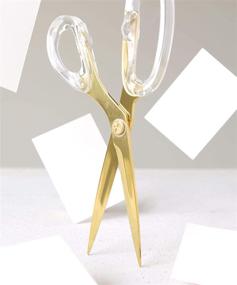 img 3 attached to Russell Hazel Gold Acrylic Scissor Sewing