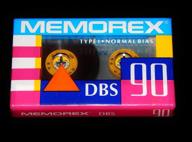 memorex single blank cassette vintage logo