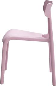 img 2 attached to 🪑 Amazon Basics Pink Stackable Kids Chairs: Premium Plastic, 2-Pack - Stylish and Functional Seating Solution for Children