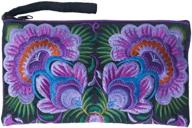 sabai jai embroidered handmade wristlet women's handbags & wallets logo