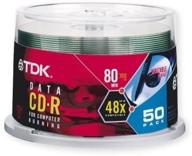 tdk cd-r80cb50 700mb/80-minute 48x data cd-r (50-pack spindle) - enhanced seo logo