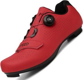 img 4 attached to Cycling Shoes Premium Microtex Spinning Men's Shoes and Athletic