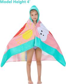 img 3 attached to Athaelay Premium Cotton Hooded Rainbow