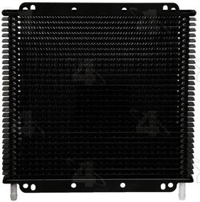 img 2 attached to 🌬️ Hayden Automotive Rapid-Cool Plate and Fin Transmission Cooler, Black (11 Inch): Enhanced Cooling Efficiency for Optimum Performance
