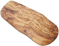 naturally med large olive wood cutting/ cheese board - premium 19.5-inch multipurpose board logo