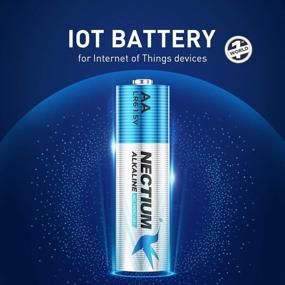 img 3 attached to Батарейки NECTIUM для IoT (48 штук) - АА-щелочные с выдающимся качеством, с дном из чистого золота, ультра мощные, долговечные для умных замков и устройств IoT.