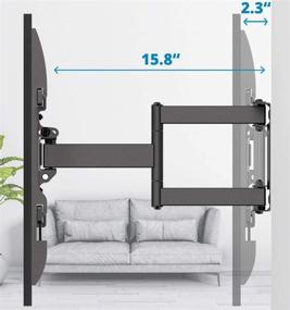 img 3 attached to 📺 Husky Mounts Dual Arm LED LCD Full Motion Swivel TV Mount, 32-80" Flat Screens: Ultimate Viewing Flexibility with 120 Degree Swivel and Adjustable Tilt – Complete with Hardware