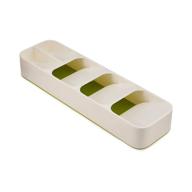 🍴 streamline your kitchen with the joseph joseph drawerstore compact cutlery organizer in small, white/green логотип