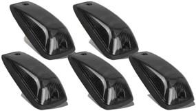 img 3 attached to 5Pcs Smoked Lens Cab Roof Marker Lights