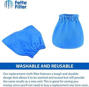 img 2 attached to 🔍 Fette Filter -12 Premium VRC2 Cloth Filter: Ideal for Vacmaster Wet/Dry Vacuums 1.5-3.2 Gallons. Washable & Reusable- Value Pack of 12 Premium Bags